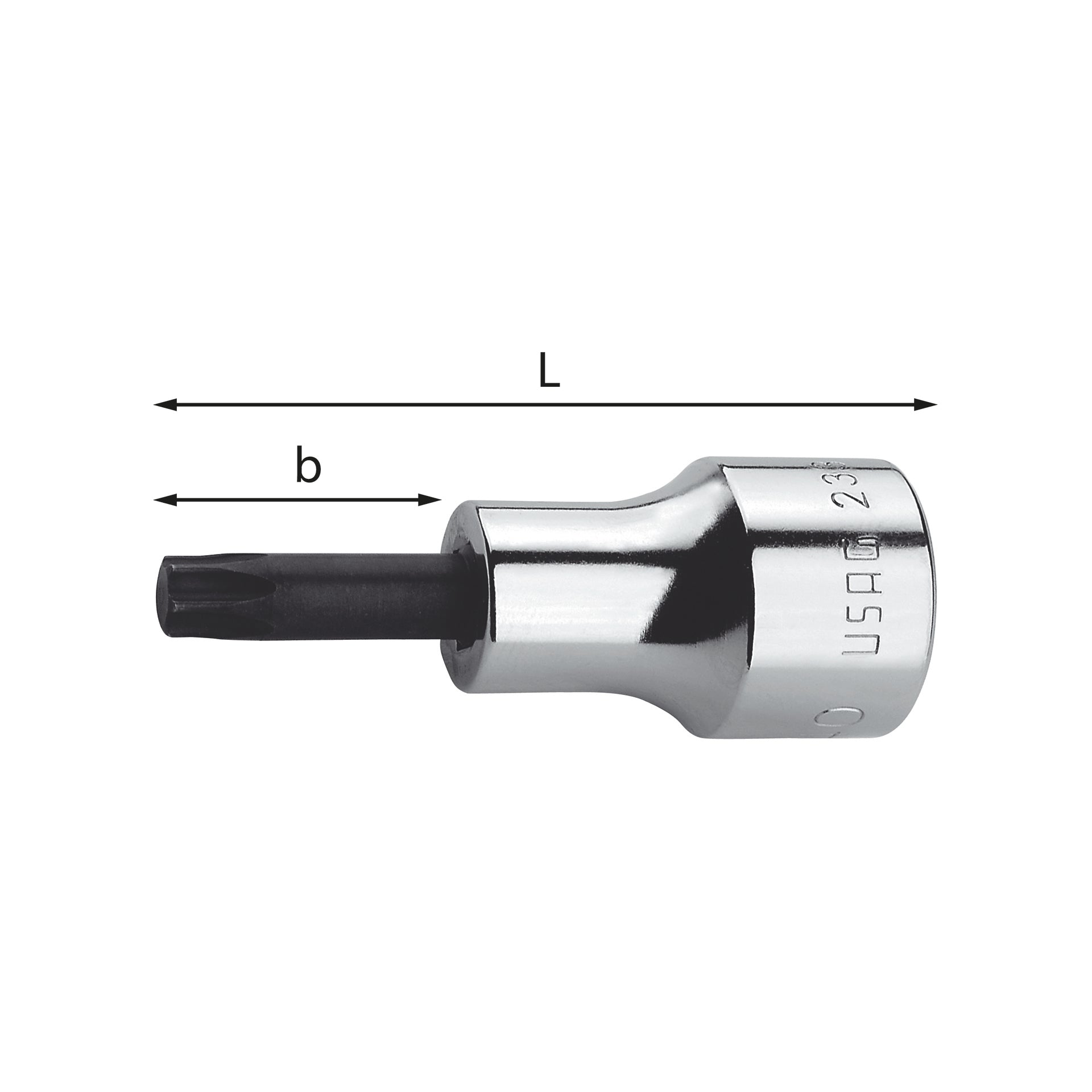 233 3/8 NTX - Chiavi a bussola per viti con impronta torx® - Usag 233 3/8 NTX - Chiavi a bussola per viti con impronta torx® - Usag